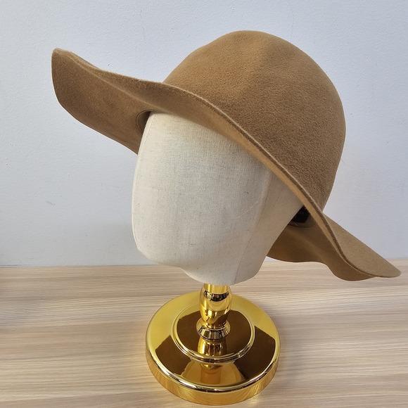 Unused Garments Floppy Hat Womens Brown Rabbit Fur Felt Wide Western Boho JAPAN‎ main image 10